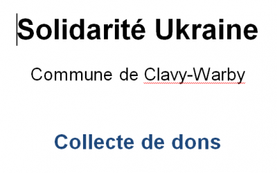 Solidarité Ukraine – collecte